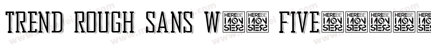 Trend Rough Sans W05 Five字体转换